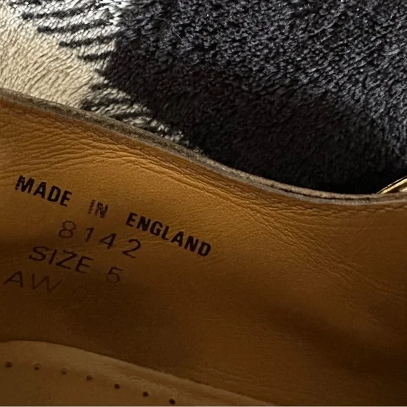 Vintage 90s Dr. Martens Burgundy T-Bar Shoes - Made in England - Picture 6 of 6